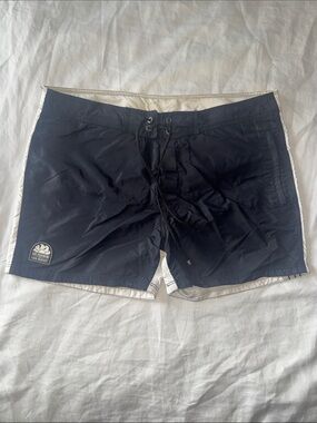 Sundek x Neil Barrett Black and White Board Shorts